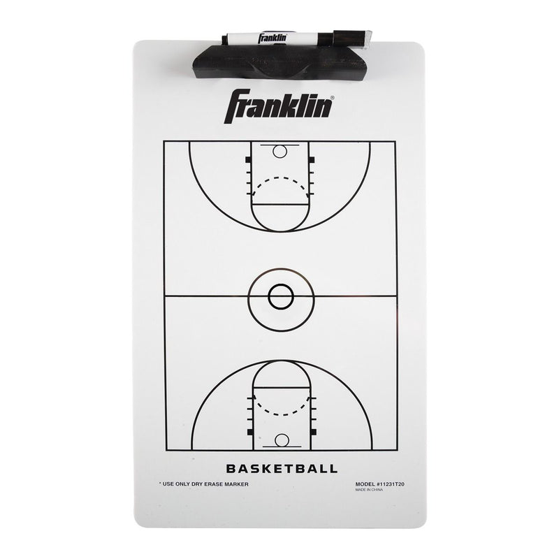 Franklin Sports Basketball Coach Clipboard with Dry-Erase Surface