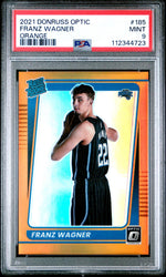 2021 Panini Donruss Optic Orange Franz Wagner #185 RC /199 PSA 9