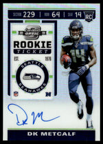 2019 Contenders Optic #114 DK Metcalf Rookie Ticket Auto RC