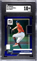 2022 Donruss Holo Purple Cal Quantrill #112 SGC 10