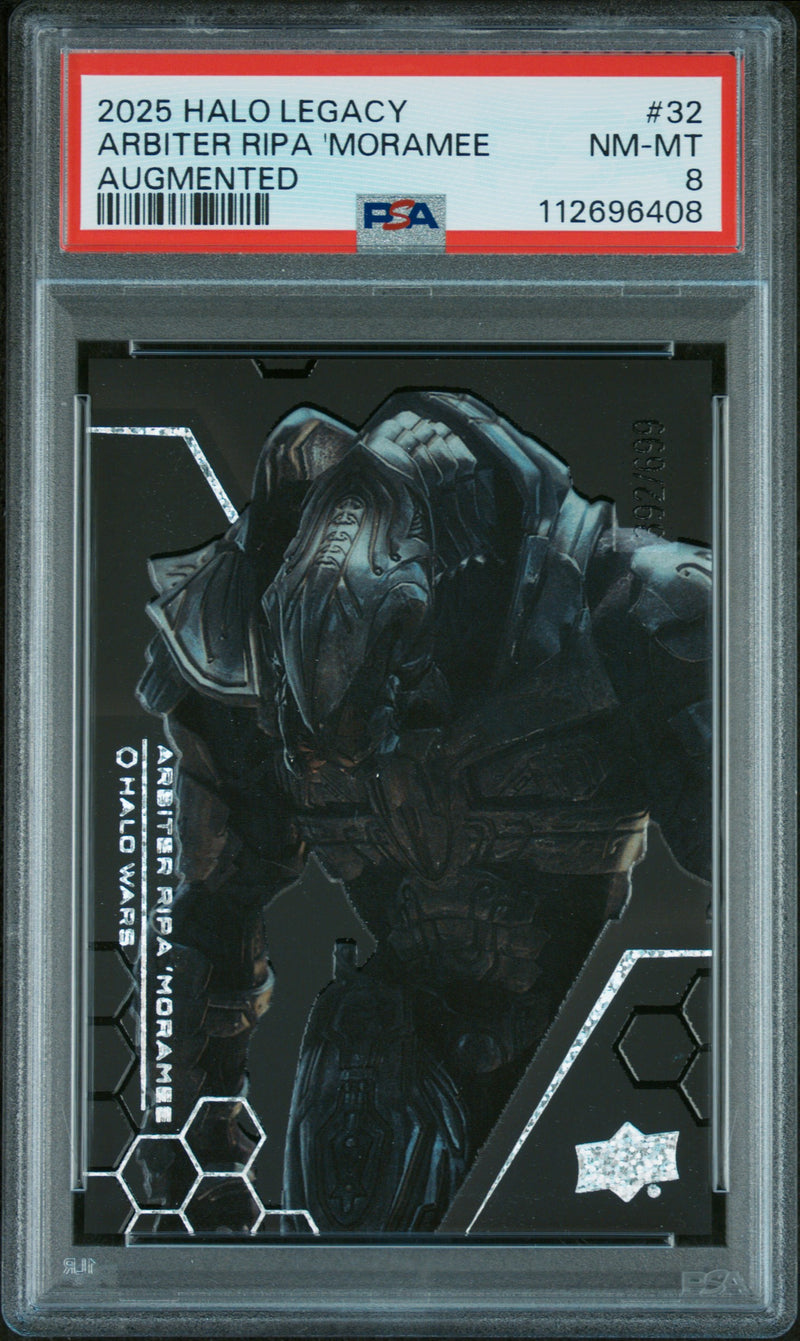 2025 Upper Deck Halo Legacy Collection Augmented Arbiter Ripa 'Moramee #32 /999 PSA 8