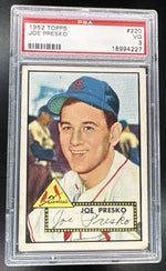1952 Topps Joe Presko #220 PSA 3