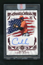 2025 Boys of Summer Coby Mayo Rookie RC America's Best Auto /49