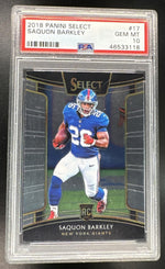 2018 Panini Select Saquon Barkley #17 PSA 10