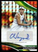 2025 Topps Chrome CA-CWI Caroline Wozniacki Orange Geometric Auto /25
