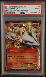 2013 Pokemon Black and White Legendary Treasures Reshiram Ex #29 PSA 9