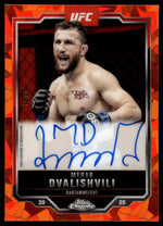 2025 Topps Chrome Sapphire #20 Merab Dvalishvili Orange Auto /25