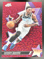 2026 Topps Cosmic Chrome #SF-6 Anthony Edwards /5 StarFractor