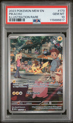 2023 Pokemon Scarlet and Violet 151 Illustration Rare Pikachu #173 PSA 10