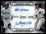 2023 Bowman Sterling #DRA-AV Roderick Arias Anthony Volpe /25