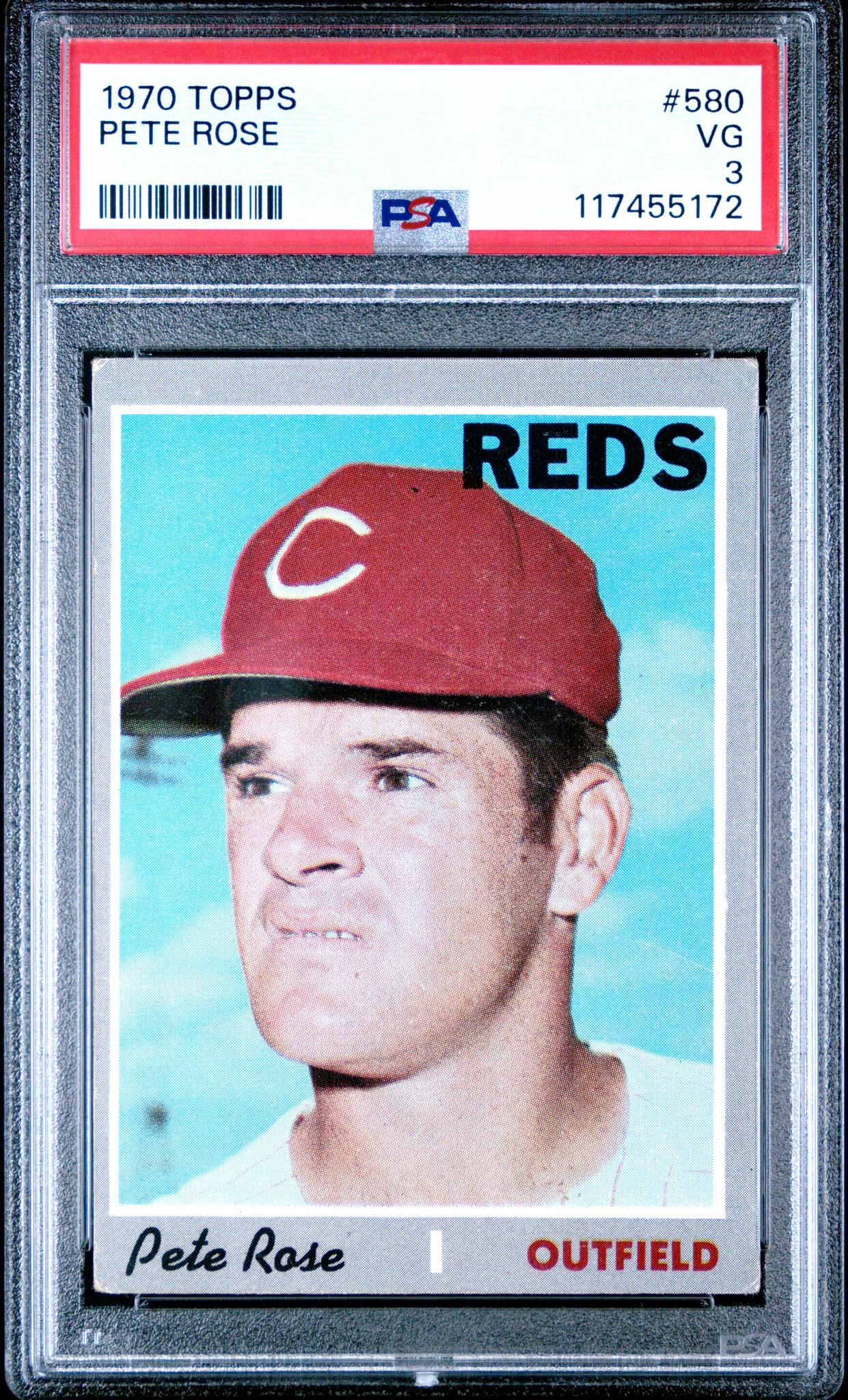 1970 Topps Pete Rose #580 PSA 3