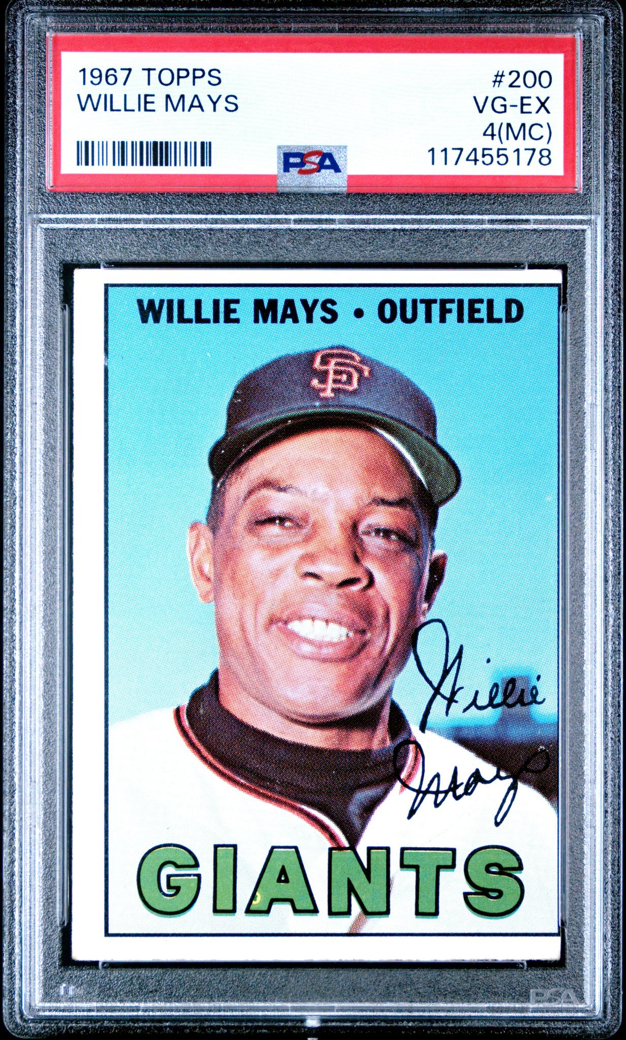 1967 Topps Willie Mays #200 PSA 4(MC)