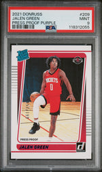 2021 Panini Donruss Press Proof Purple Jalen Green #209 /199 PSA 9