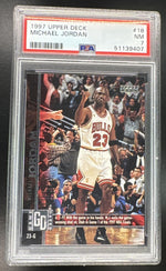 1997 Upper Deck Michael Jordan #18 PSA 7