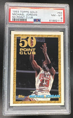 1993 Topps Gold 50 Point Club Michael Jordan #64 PSA 8