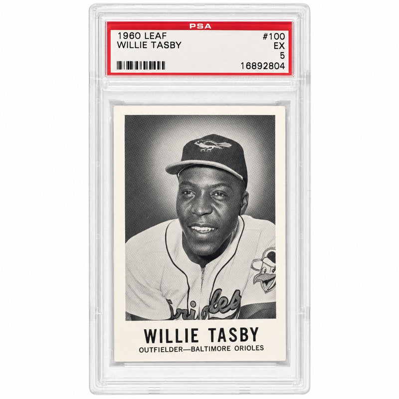 1960 Leaf Willie Tasby #100 PSA 5
