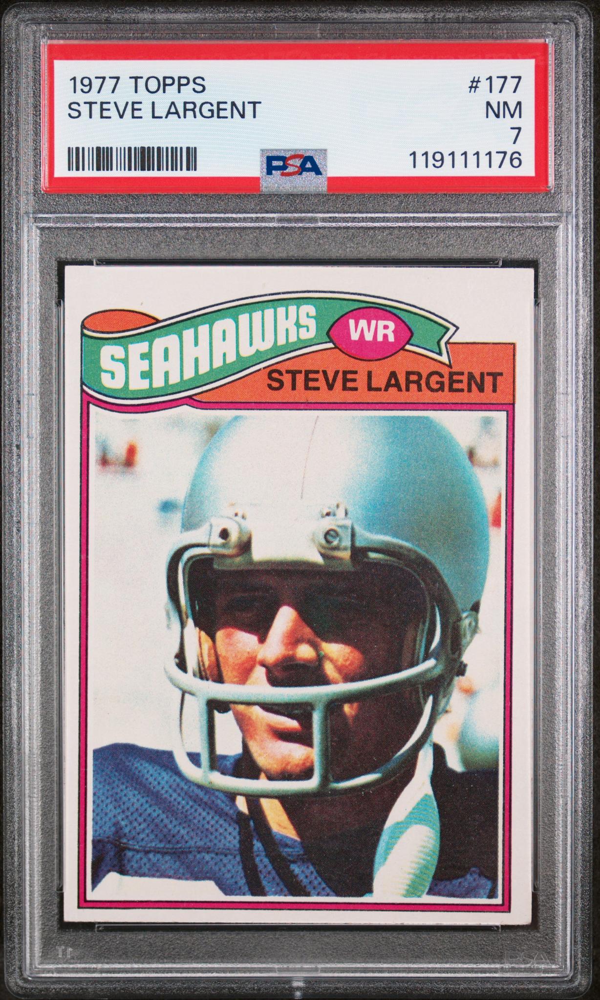 1977 Topps Steve Largent #177 RC PSA 7