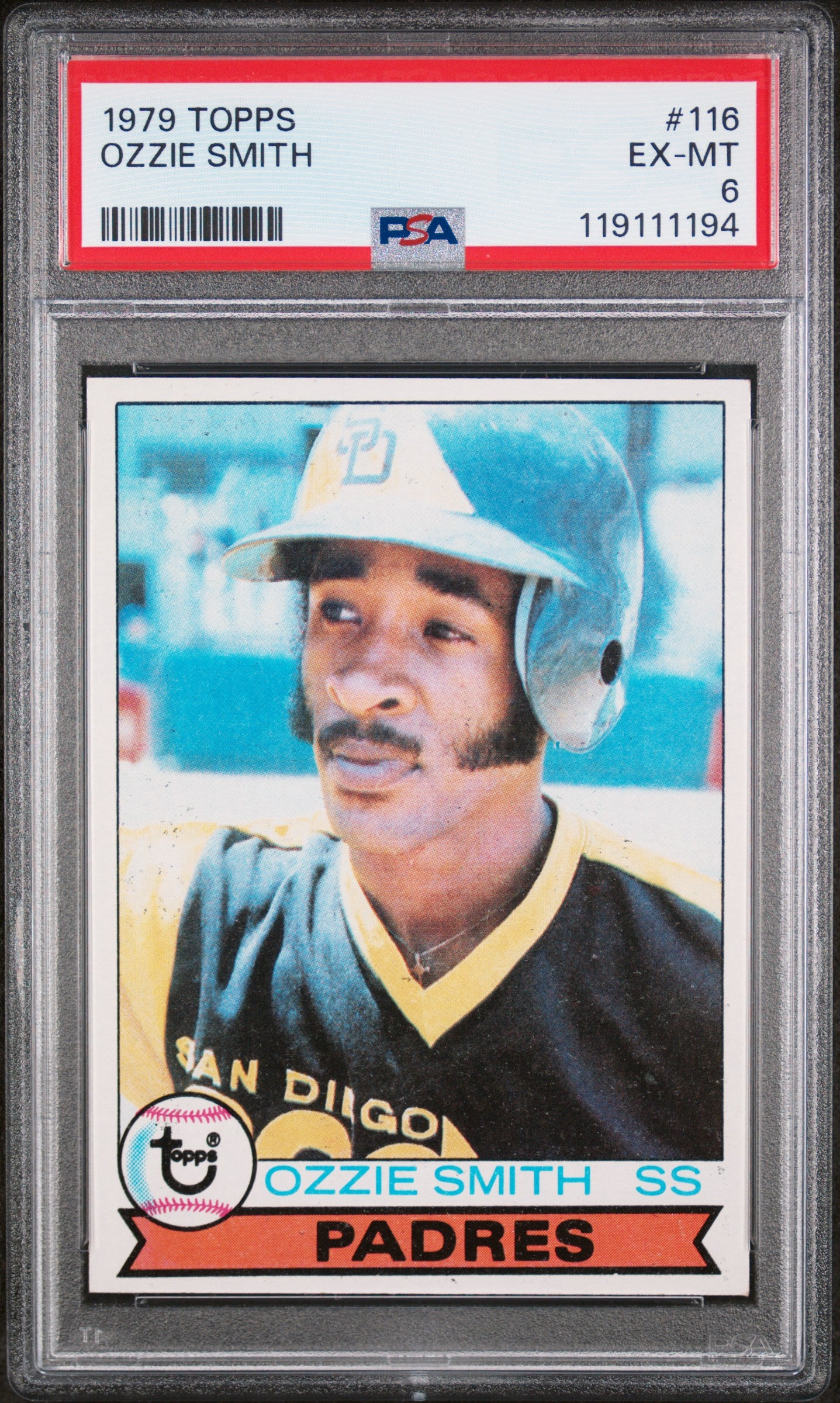 1979 Topps Ozzie Smith #116 RC PSA 6