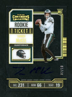 2023 Contenders #135 Tanner McKee Clear Acetate Auto /10