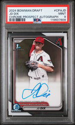 2024 Bowman #CPA-JD Dix Chrome Prospect Autograph Auto PSA 9