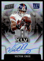 2022 Prizm #SBXLVI-VC Victor Cruz Super Bowl Auto