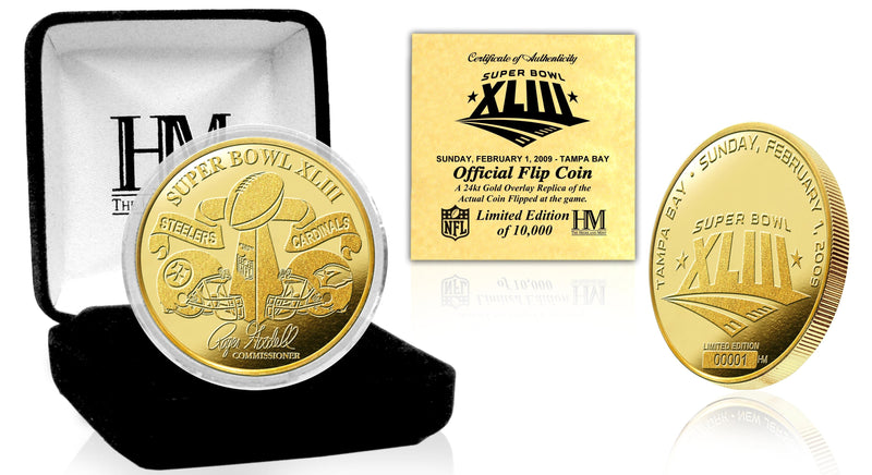 Highland Mint Super Bowl XLIII Flip Coin