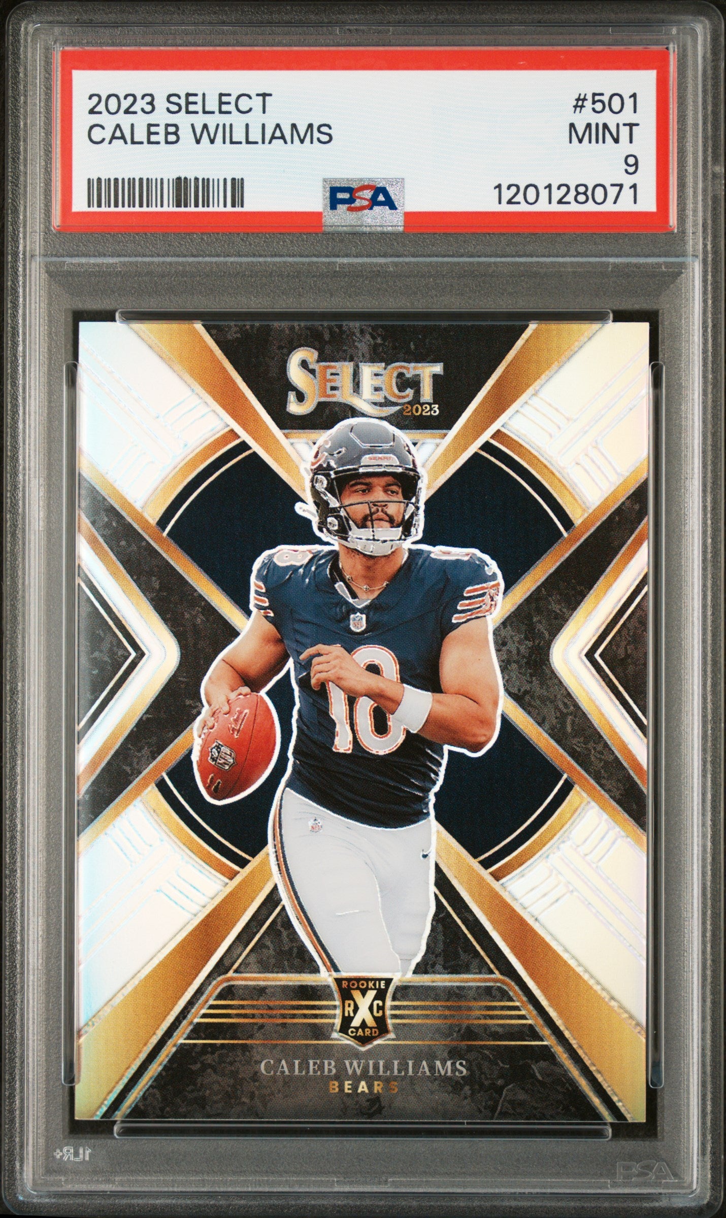 2023 Panini Select Prizm Caleb Williams #501 RC PSA 9