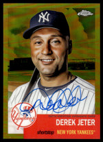 2022 Topps Chrome Platinum Derek Jeter Gold Auto /50