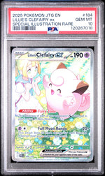 2025 Pokemon Scarlet and Violet Journey Together Special Illustration Rare Lillie's Clefairy Ex #184 PSA 10