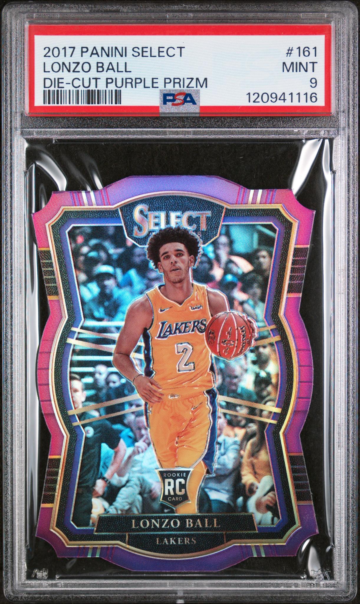 2017 Select #161 Lonzo Ball Die-Cut /99 PSA 9