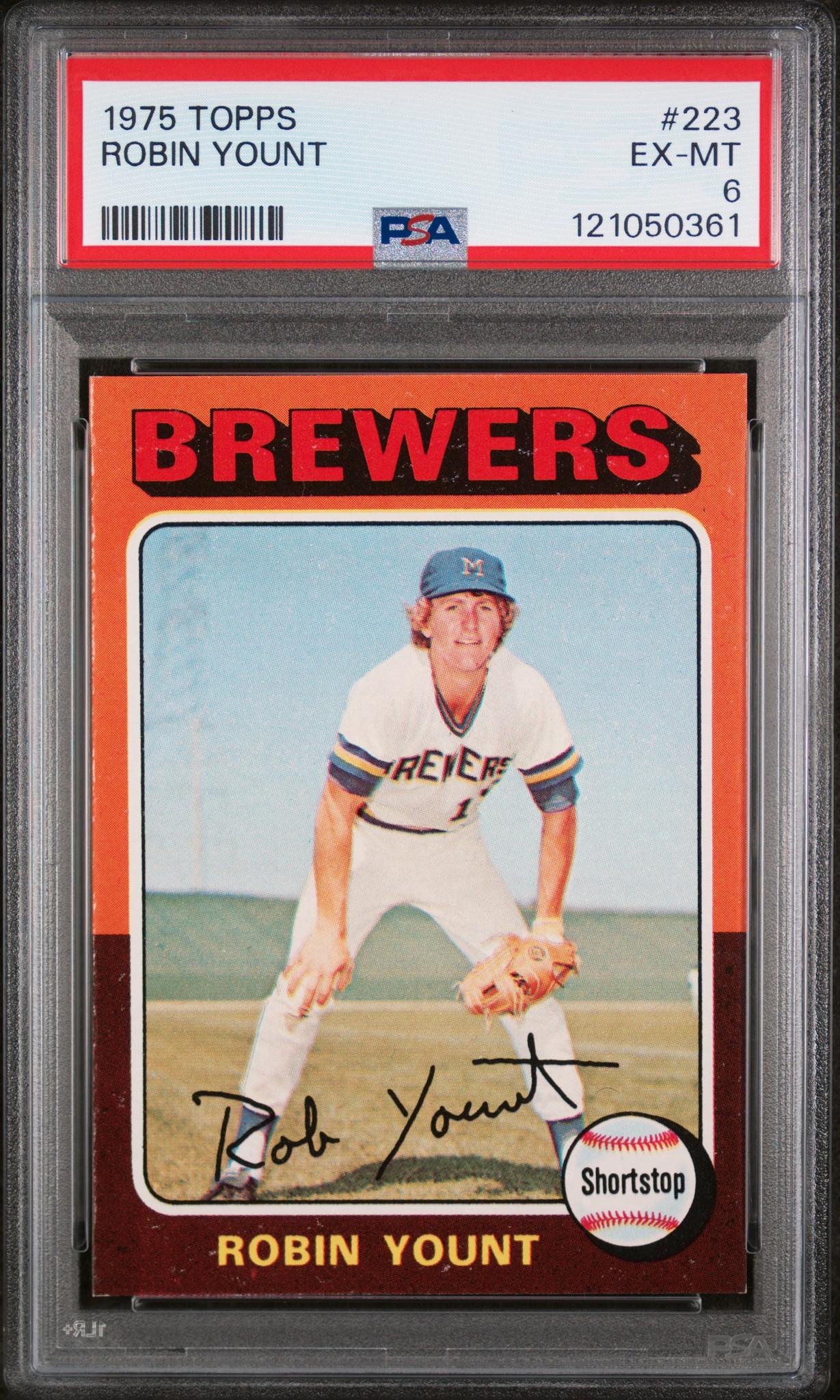 1975 Topps Robin Yount #223 RC PSA 6