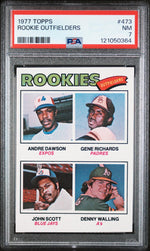 1977 Topps Rookie Outfielders Andre Dawson #473 RC PSA 7