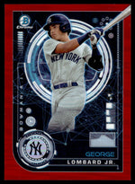 2024 Bowman Chrome BAI-19 George Lombard Jr A.I. Chrome Red /5