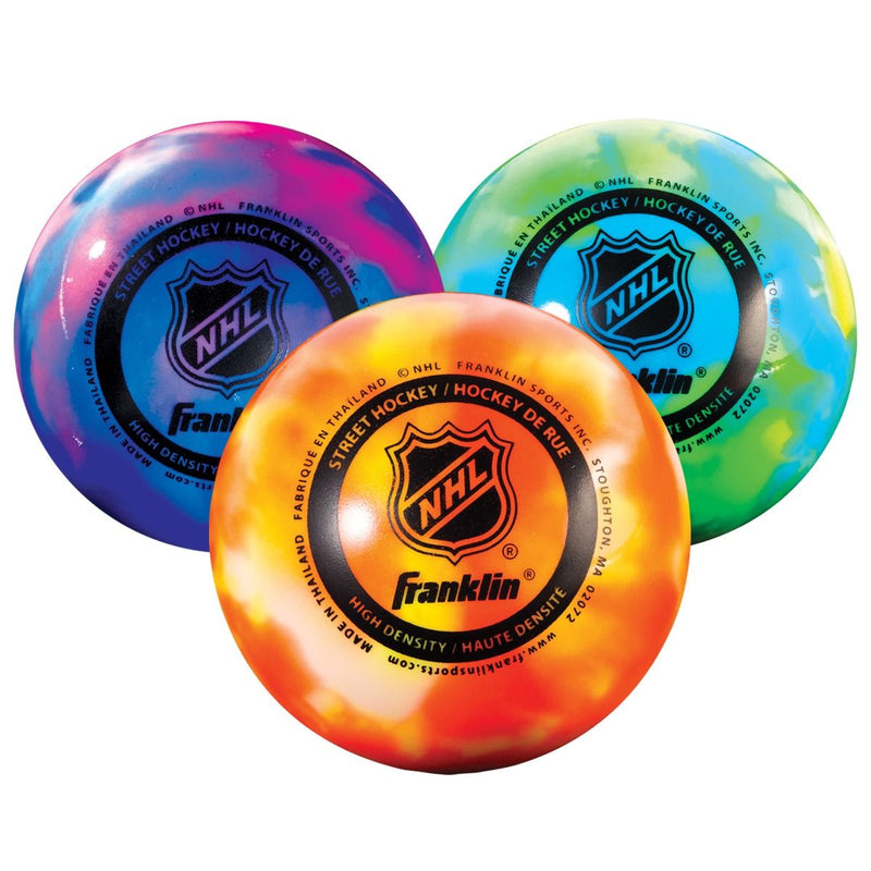Franklin Sports NHL High Density Street Hockey Balls - 3 Pack