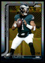 2025 Topps Chrome #247 Jalen Hurts Gold Etch SSP /50