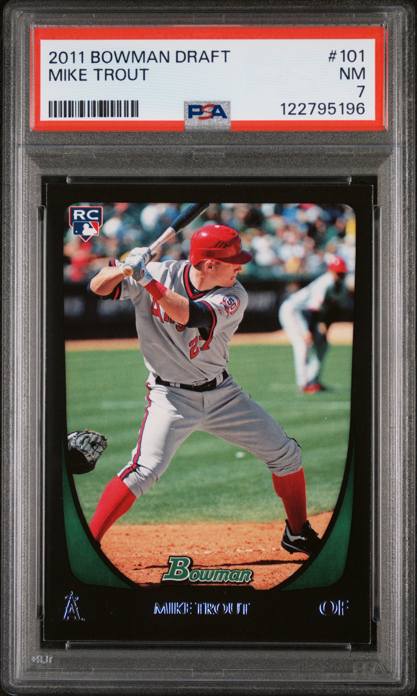 2011 Bowman Draft Mike Trout #101 RC PSA 7