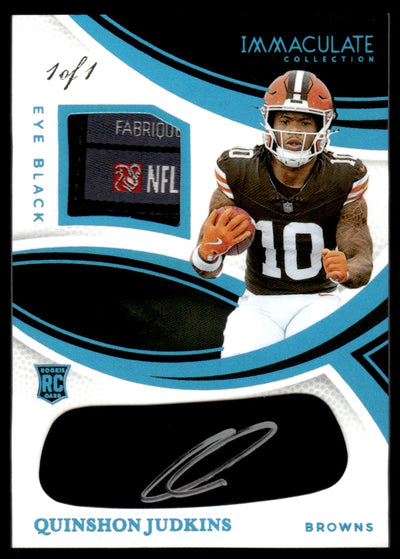 2025 Immaculate Quinshon Judkins Eye Black Jersey Auto #REBH-QJS 1/1