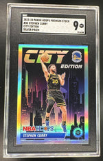 2023-24 NBA Hoops Premium Stock #30 Stephen Curry City Edition Silver SGC 9