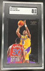 1996-97 Fleer #203 Kobe Bryant Rookie RC SGC 8