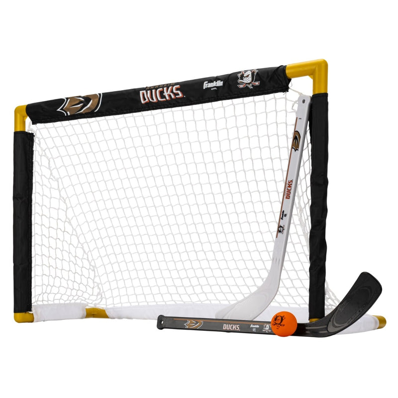 Franklin Sports NHL Mini Hockey Goal, Stick and Ball Set - Anaheim Ducks