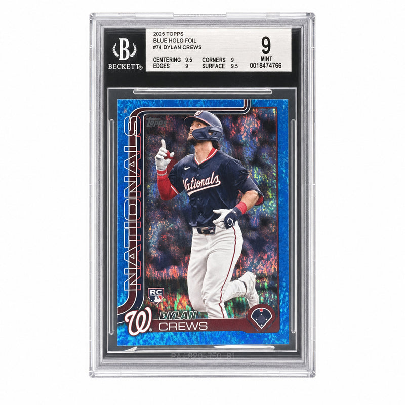 2025 Topps Dylan Crews #74 Blue Holo Foil /150 BGS 9