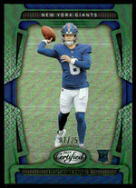 2025 Certified #150 Jaxson Dart Green Mirror Rookie RC /25