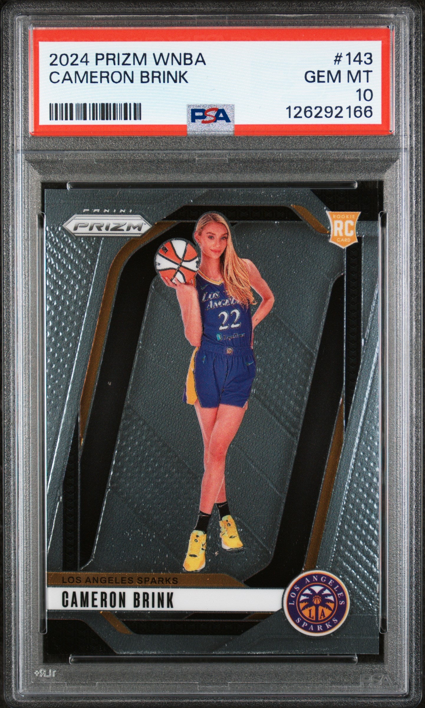 2024 Panini Prizm WNBA Cameron Brink #143 RC PSA 10