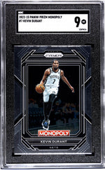 2022 Panini Prizm Monopoly Kevin Durant #7 SGC 9