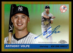 2025 Topps Chrome Platinum Anthony Volpe Gold Auto /50