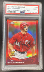2013 Topps Chrome Red Refractor Bryce Harper #220 /25 PSA 9