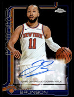 2025 Topps Chrome Jalen Brunson Black Refractor Auto /10