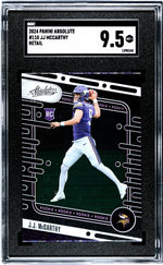 2024 Panini Absolute Football Retail JJ McCarthy #110 RC SGC 9.5