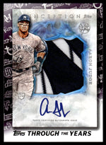 2021 Topps Through the Years Aaron Judge 2017 Inception RPA Reprint
