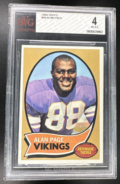 1970 Topps Alan Page #59 BVG 4